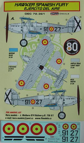 Hawker Spanish Fury(Ejercito Del Aire)